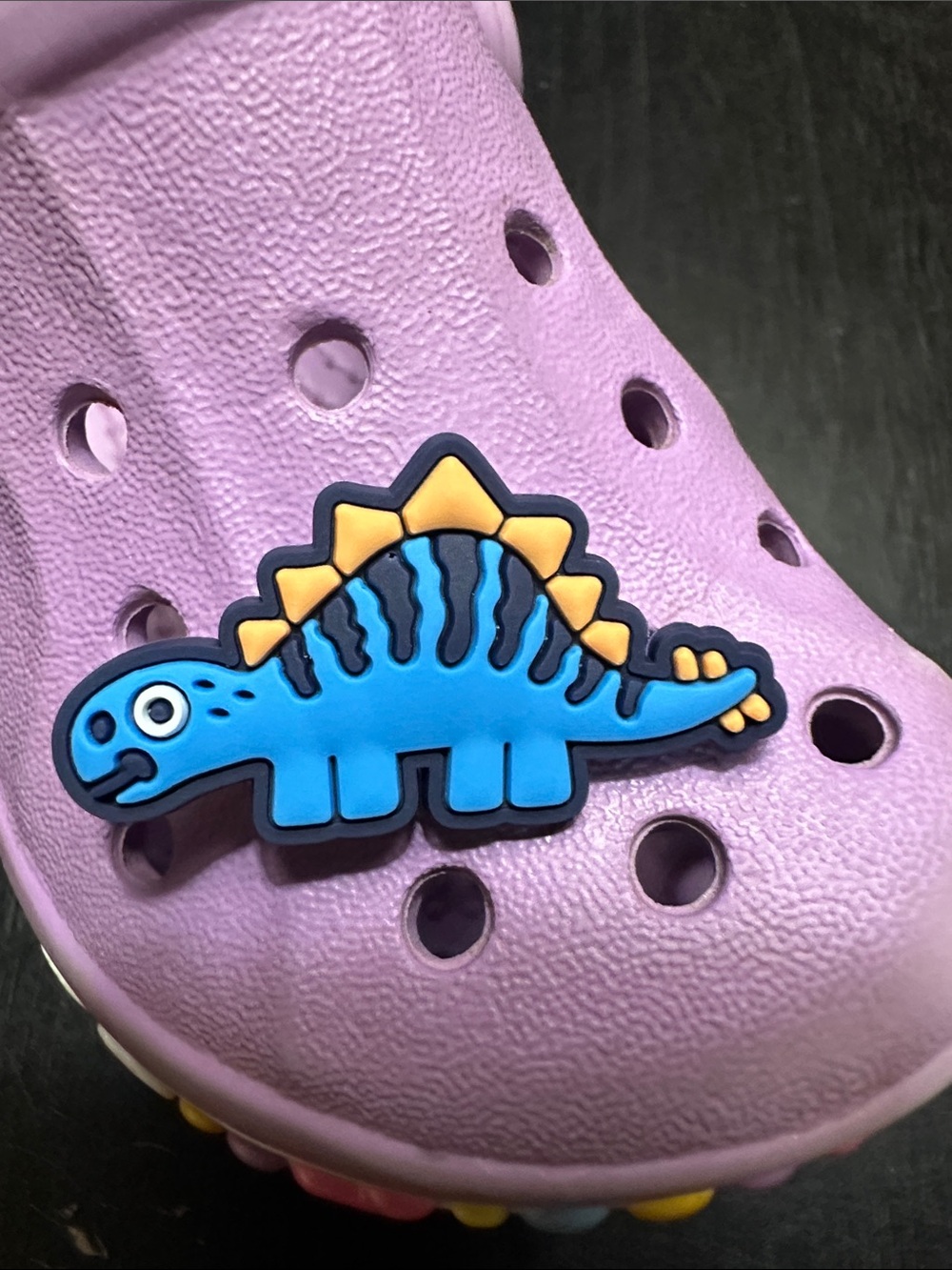 Blue Dinosaur Shoe Charm